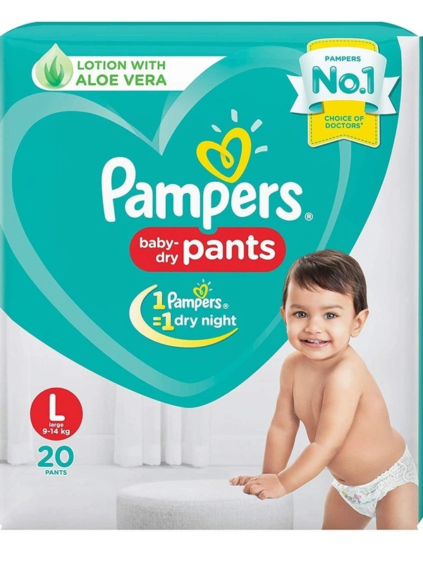 Pampers New Diapers Pants (20 Nos), 20 pants