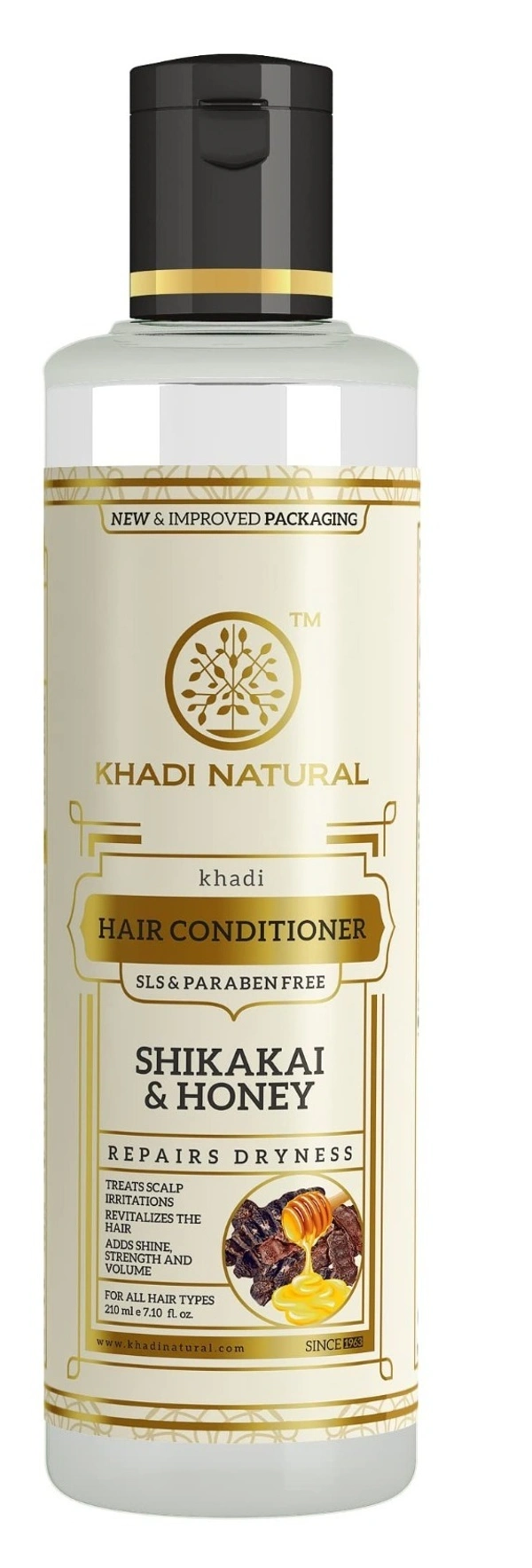 Khadi Herbal Shikakai Honey Hair Conditioner, 210ml