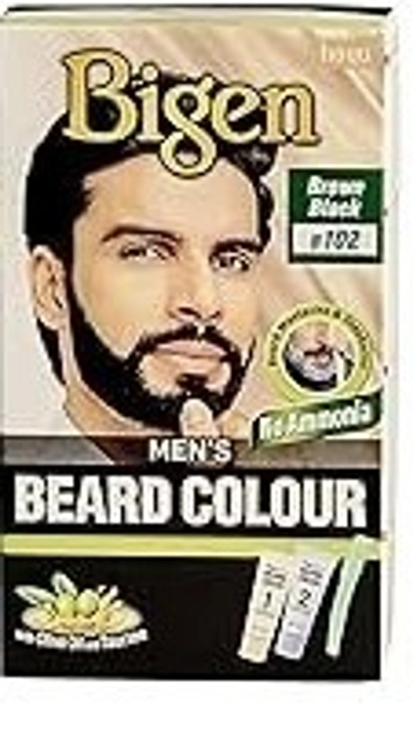 Bigen Men's Beard Color Dark Brown, 40g