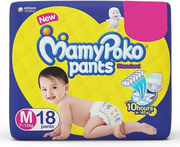 MamyPoko Pants Standard Medium, 18 pants