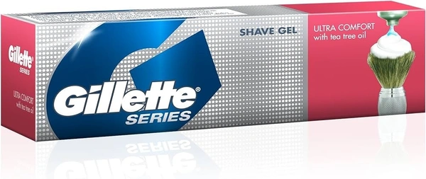 Gilette Shave Gel Ultra Comfort With Tea Tree Oil, 60g