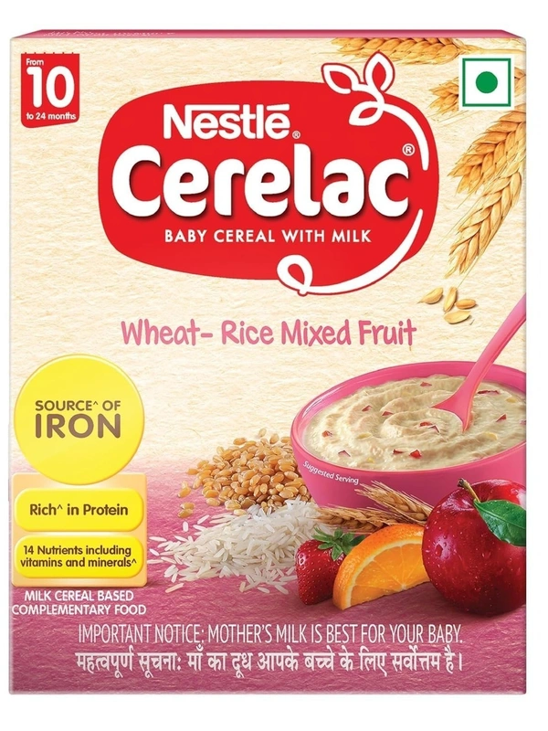 Nestle Cerelac Wheat Rice Mixed Fruit, 300g