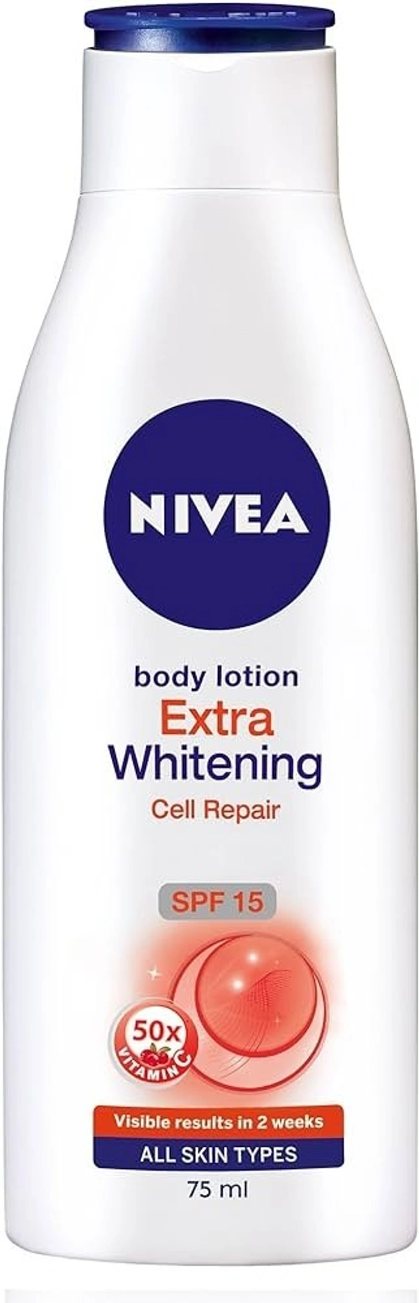 Nivea Body Lotion Extra Whitening, 75ml