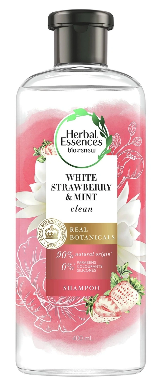 Herbal Essences bio:renew White Strawberry& Sweet Mint Shampoo, 400ml