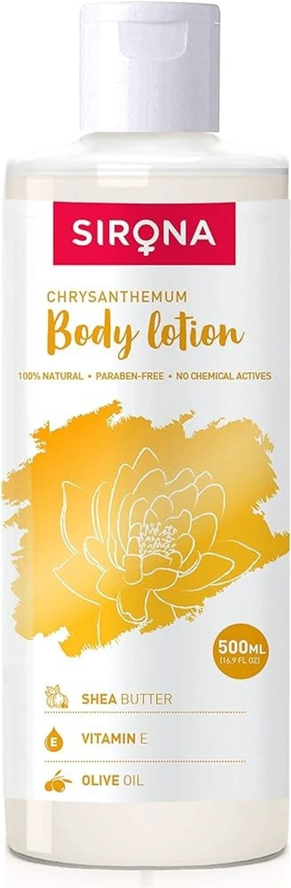 Sirona Natural Chrysanthemum Body Lotion with Shea Butter, 500ml