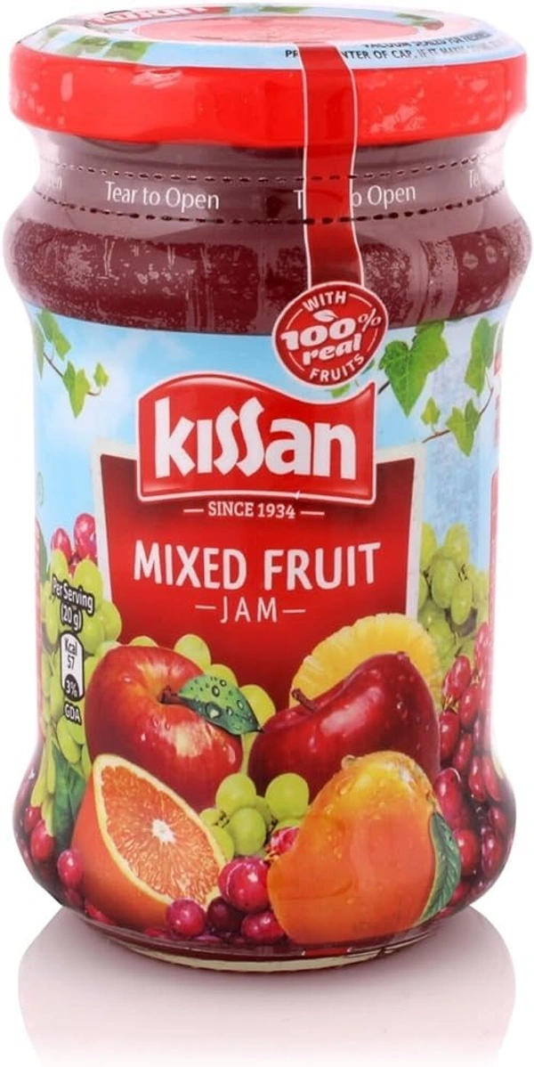 Kissan Mixed Fruit Jam Bottle, 200g