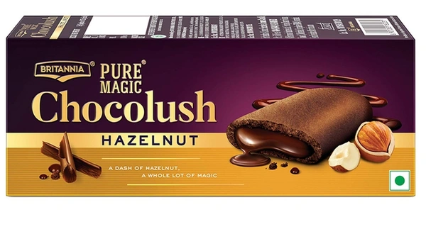 Britannia Pure Magic Chocolush Hazelnut, 75g