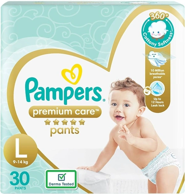 Pampers Premium Care Pants Large (30 pants), 30 pants