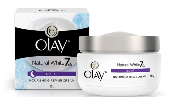 Olay Natural White Night Repair Cream Nourishing, 50g