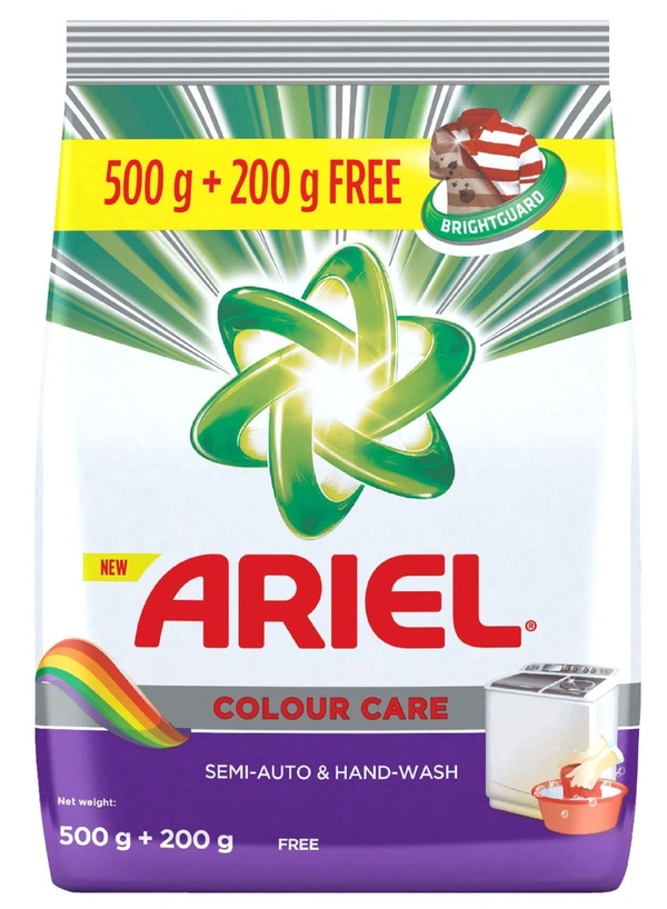 Ariel Colour Care Semi - Auto And Hand - Wash 500g + 200g