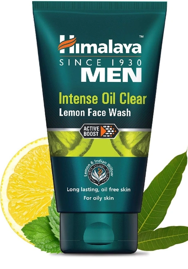 Himalaya Men Lemon Intense Oil Clear Face Wash, 50ml