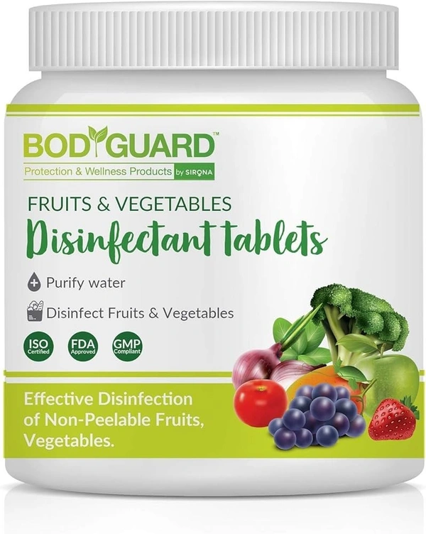 BodyGuard Fruits and Vegetables Disinfectant Tablets, 50 pcs