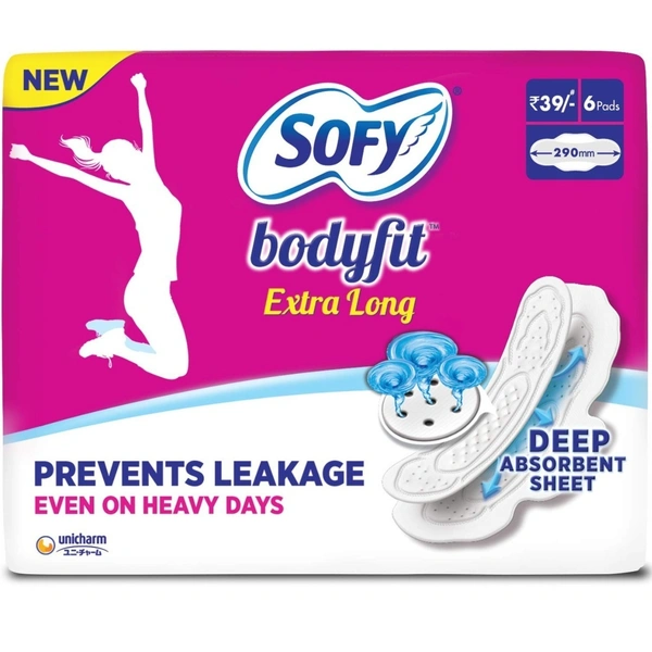 Sofy Bodyfit Extra Long 6 Pads , 6 pads