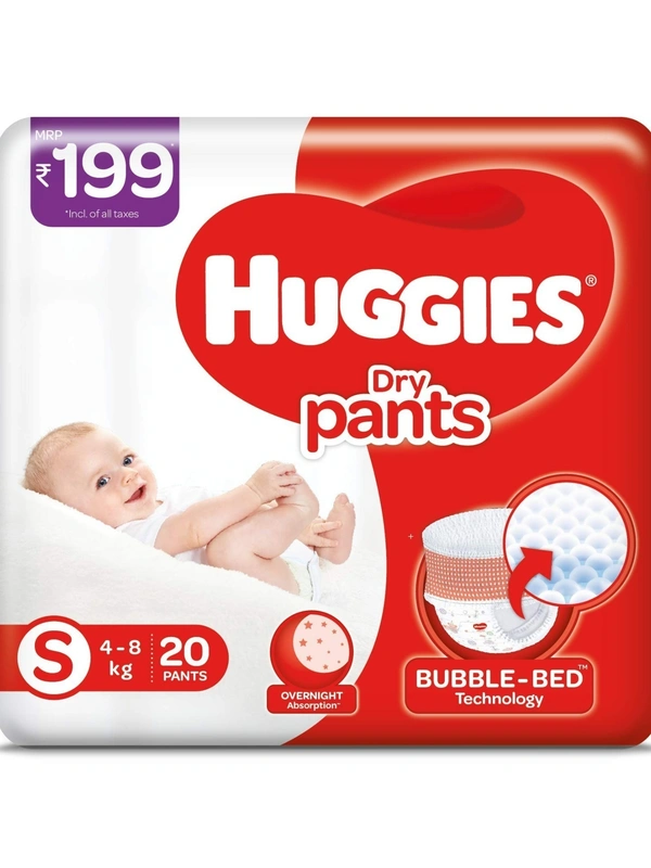 Huggies Dry Pants Small (4 - 8 kg), 20 pcs