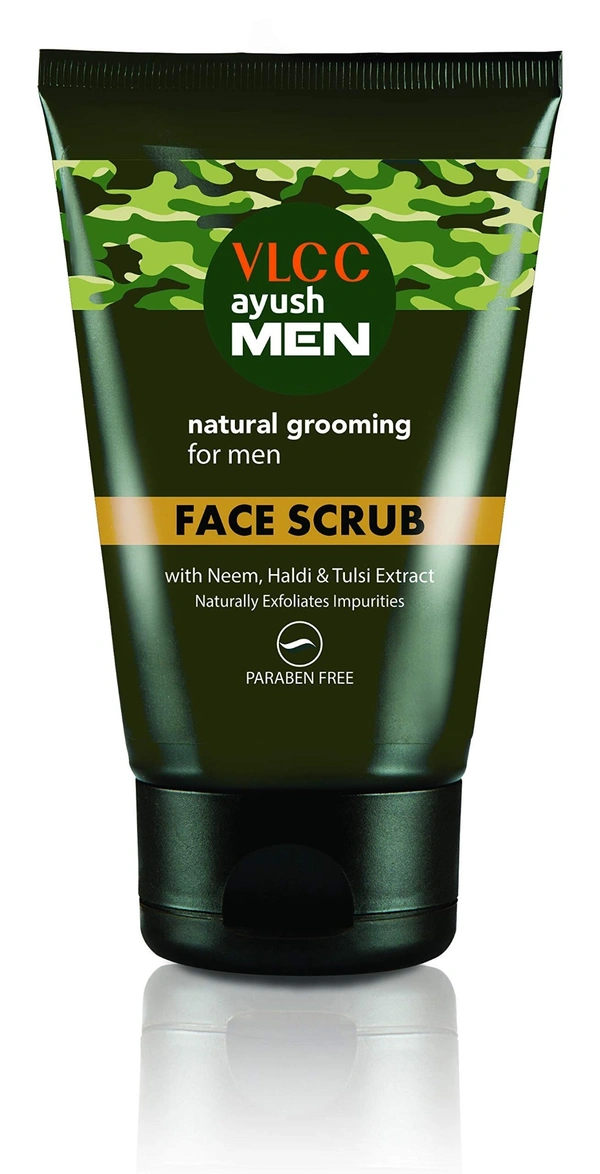 VLCC Ayush Men Face Scrub Natural Grooming, 50g