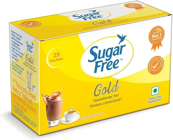 Sugar Free Gold, 25 Sachet India's No.1 Sweetner| Sweet like Sugar with Low Calories