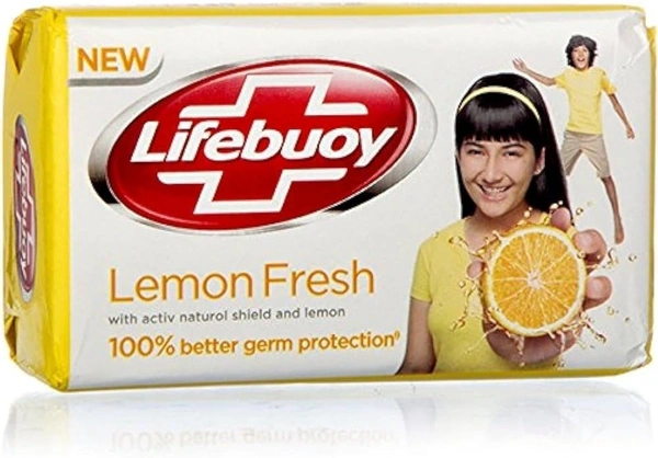 Lifebuoy Bathing Soap Lemon Fresh Germ Protection, 125g
