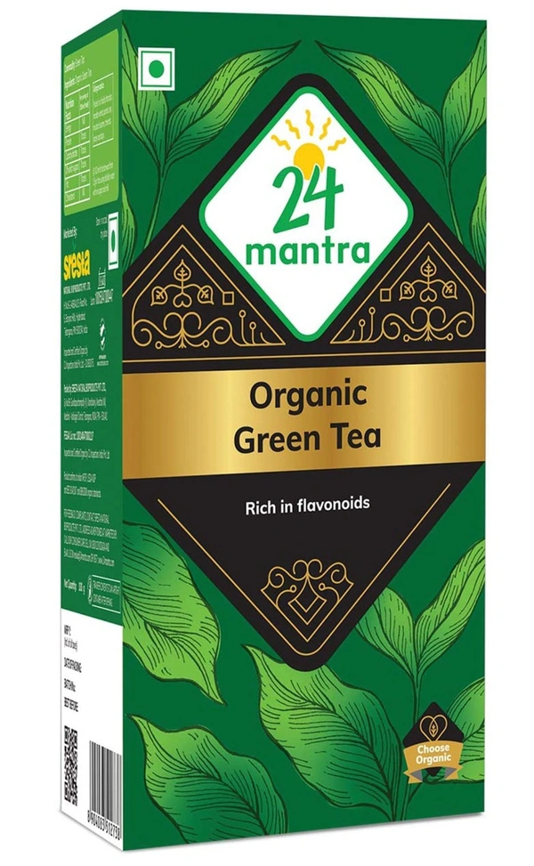 24 Mantra Organic Green Tea Rich In Flavonids 100g
