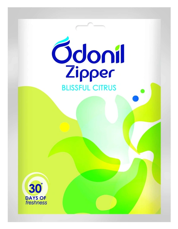 Odonil Air Freshner Zipper Blissful Citrus, 10g