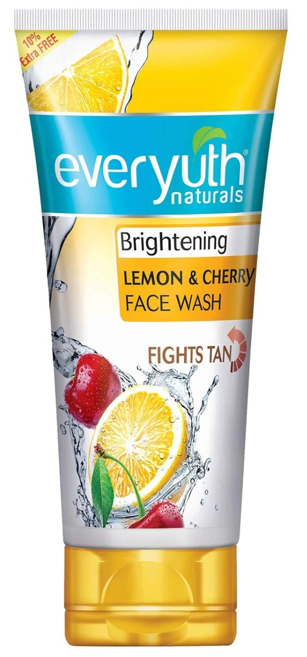 Everyuth Naturals Lemon & Cherry Face Wash, 50g