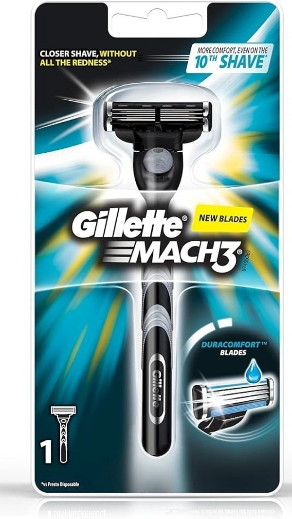 Gillette Match 3 New Shave Blade Razor Duracomfort Blades