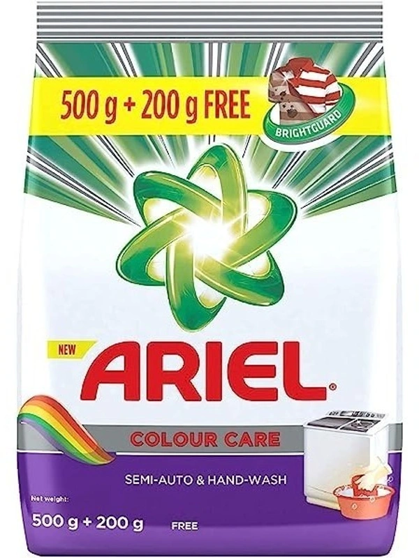 Ariel color Care Sem - Automatic Washing Machine& Hand Wash Detergent Powder Pouch, 700g