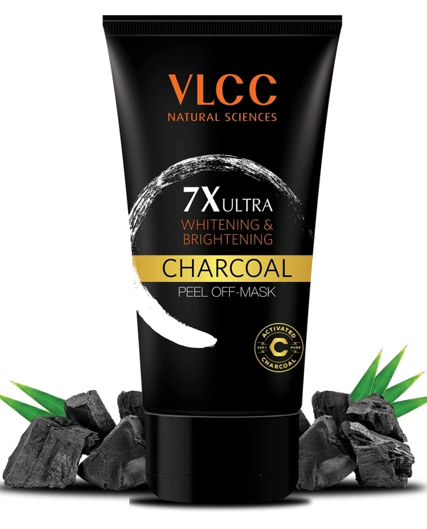 VLCC 7X Ultra Whitening & Brightening Charcoal Peel Off Mask - 100g