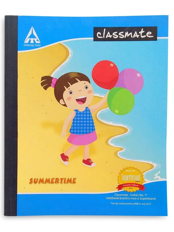 Classmates Hard Bound Exercise Notebook 92 Pages, Single Line