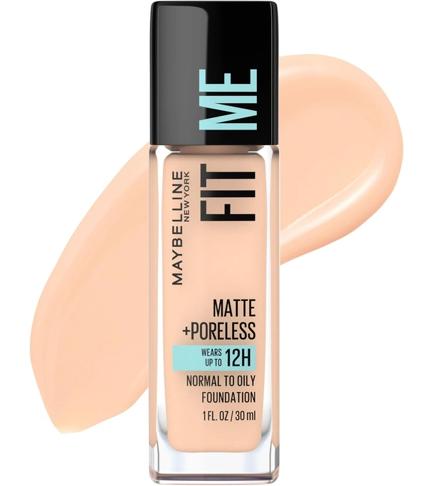 Maybelline Fit Me Matte + Poreless Liquid Foundation Ivory Free Garnier Micellar Water Cleansing, 18ml