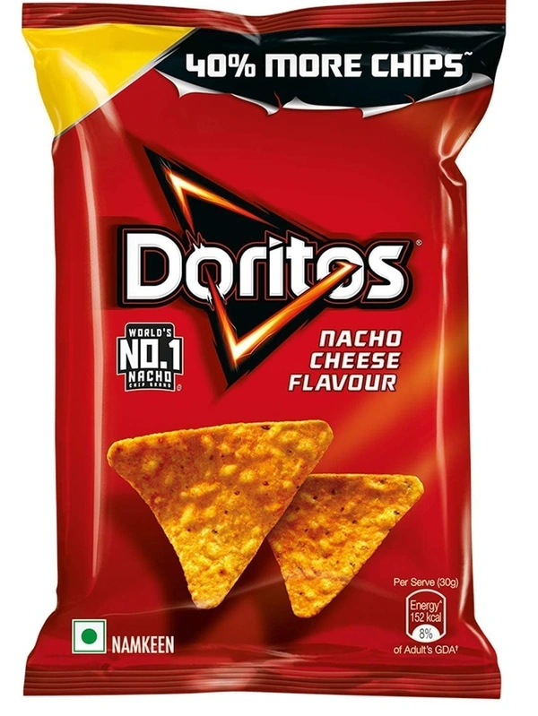 Doritos Nacho Chip Namkeen Nacho Cheese Flavour, 66g