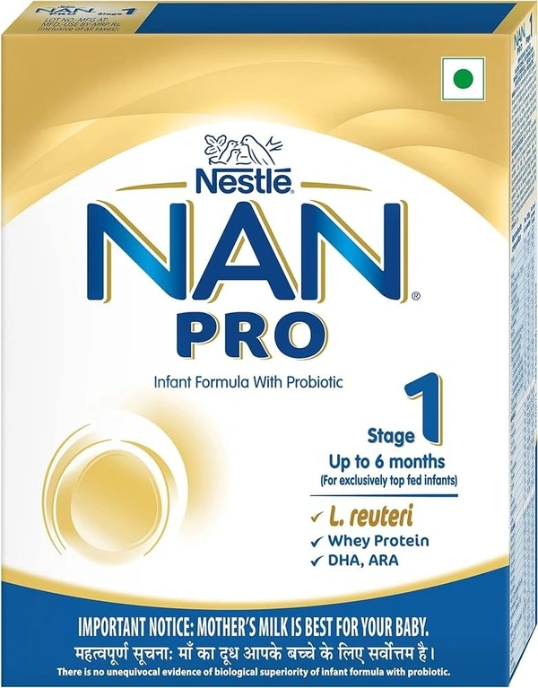 Nestle Nan - Pro Up to 6 Month Infant Formula with Probiotic Powder, 400g
