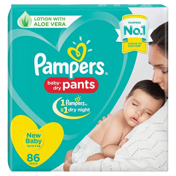 Pampers New Diapers Pants (86 Nos), 86 pants