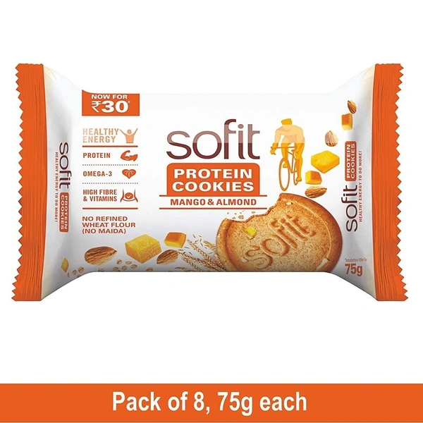 Sofit Mango Plus Almond Protein Cookies (75 g)
