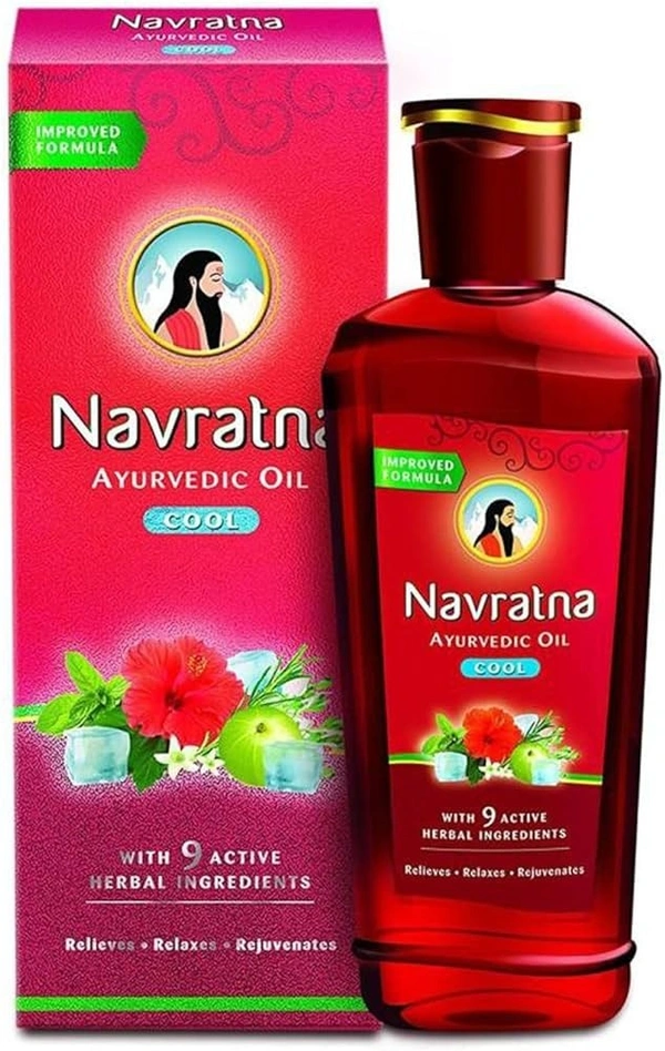 Navaratna Ayurvedic Oil Cool Hail Oil, 50ml