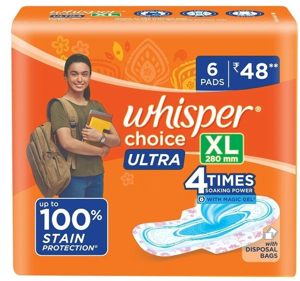 Whisper Choice Ultra XL Magic Gel (6 Pads)