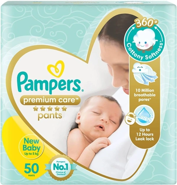 Pampers Premium Care Pants Diapers (50 Nos), 50 pants