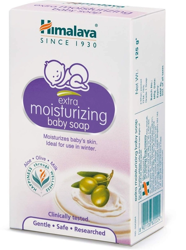 Himalaya Extra Moisturizing Baby Soap, 125g