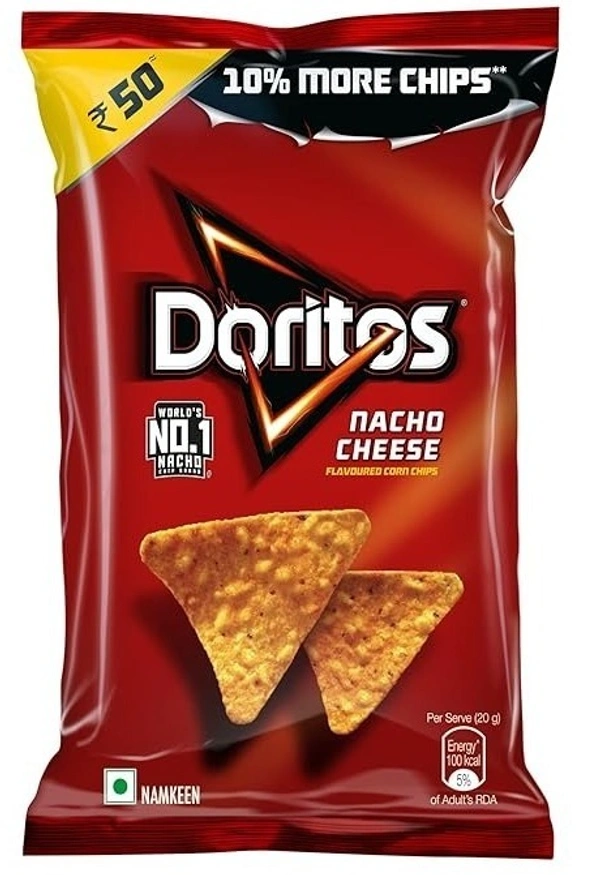 Doritos Nacho Chip Namkeen Nacho Cheese Flavour, 100g