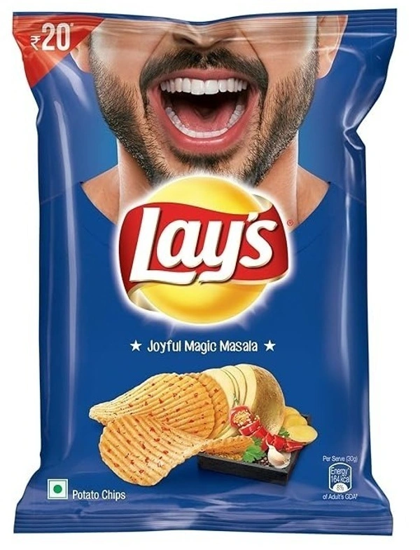 Lay's India's Magic Masala Potato Chips Pouch, 52g