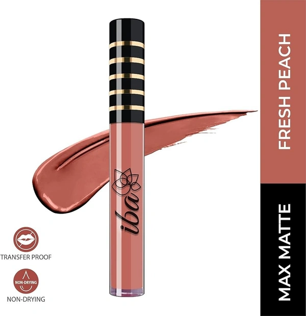 Iba Maxx Matte Liquid Lipstick Fresh Peach, 6.8ml