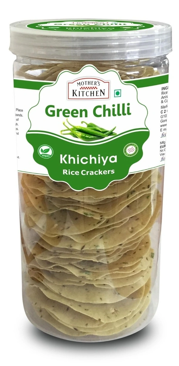 Mothers Rice Pappad Greenchilly, 100g