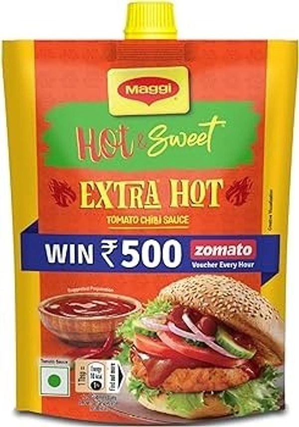 Maggi Hot& Sweet Extra Hot Tomato Chilli Sauce Spout Pouch, 300g