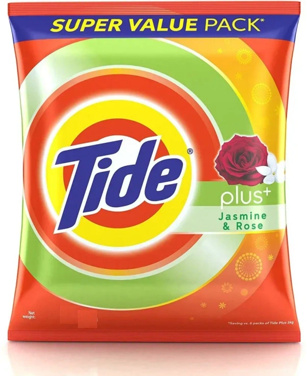 Tide Plus Extra Power Detergent Washing Powder (Jasmine and Rose) (Rupees 150 Off), 8 kg