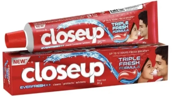 Close Up Toothpaste Triple Fresh Formula, 50g
