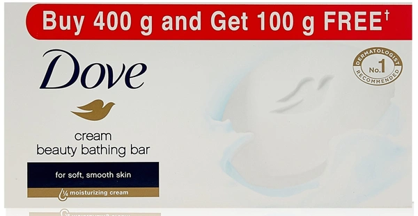 Dove Cream Beauty Bathing Bar (Buy 4 Get 1 Free), 100g
