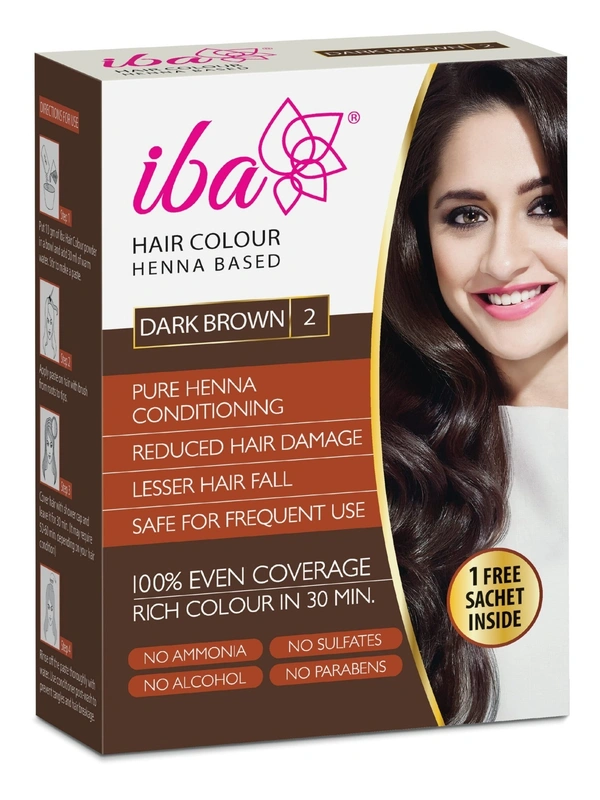 Iba Halal Care Hair Colour Dark Brown, 70g