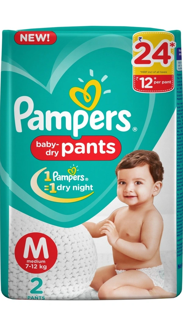 Pampers Baby Dry Pants Medium, 2 pants