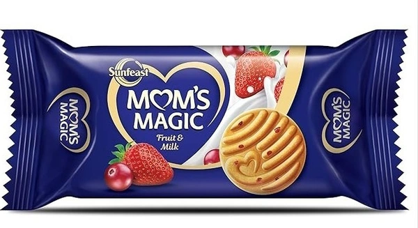 Sunfeast Mom's Magic Fruit/ Milk Biscuits, 60g