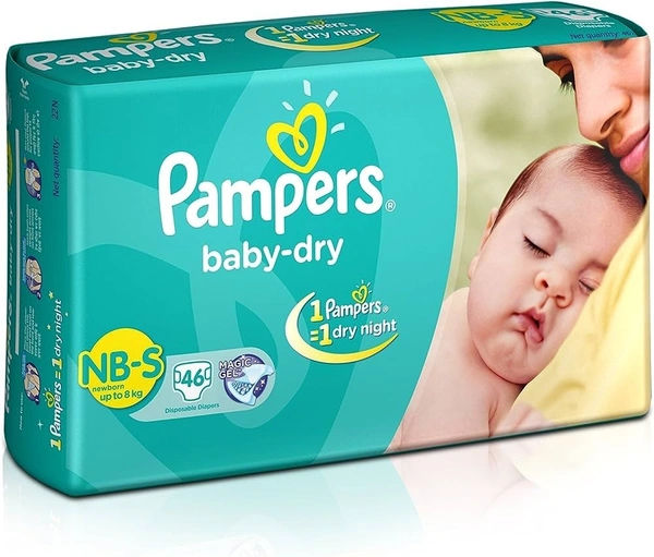 Pampers Baby Dry Newborn Small (46 Pants)
