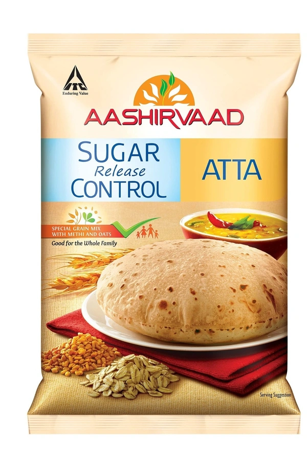 Aashirvaad Sugar Release Control Atta Packet, 1 kg